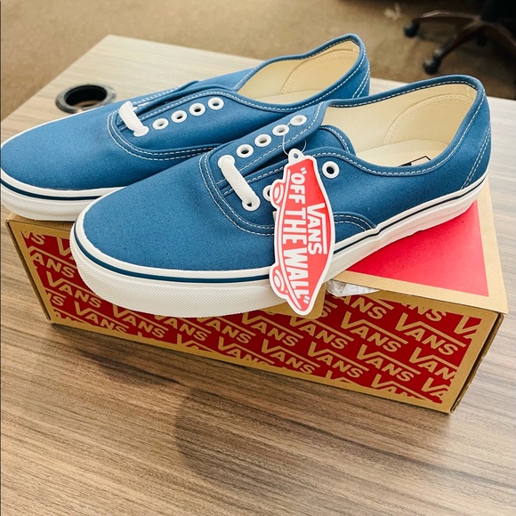 Vans Shoes - Blue vans brand new with tags, and box.